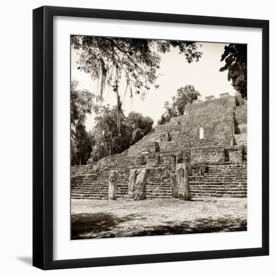 ¡Viva Mexico! Square Collection - Ruins of the ancient Mayan City of Calakmul-Philippe Hugonnard-Framed Photographic Print