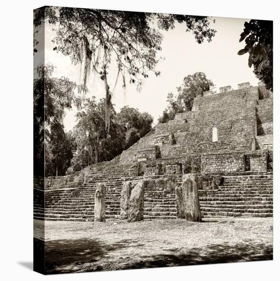 ¡Viva Mexico! Square Collection - Ruins of the ancient Mayan City of Calakmul-Philippe Hugonnard-Stretched Canvas