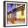 ¡Viva Mexico! Square Collection - San Cristobal Color Houses III-Philippe Hugonnard-Framed Photographic Print