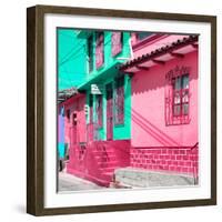 ¡Viva Mexico! Square Collection - San Cristobal Color Houses IV-Philippe Hugonnard-Framed Photographic Print