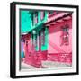 ¡Viva Mexico! Square Collection - San Cristobal Color Houses IV-Philippe Hugonnard-Framed Photographic Print