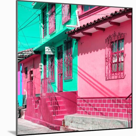 ¡Viva Mexico! Square Collection - San Cristobal Color Houses IV-Philippe Hugonnard-Mounted Photographic Print