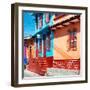 ¡Viva Mexico! Square Collection - San Cristobal Color Houses-Philippe Hugonnard-Framed Photographic Print