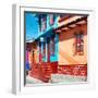 ¡Viva Mexico! Square Collection - San Cristobal Color Houses-Philippe Hugonnard-Framed Photographic Print