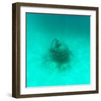 ¡Viva Mexico! Square Collection - Sculptures at bottom of sea in Cancun II-Philippe Hugonnard-Framed Photographic Print