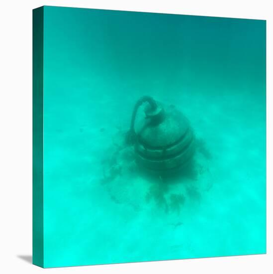 ¡Viva Mexico! Square Collection - Sculptures at bottom of sea in Cancun II-Philippe Hugonnard-Stretched Canvas