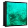 ¡Viva Mexico! Square Collection - Sculptures at bottom of sea in Cancun III-Philippe Hugonnard-Framed Stretched Canvas