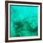 ¡Viva Mexico! Square Collection - Sculptures at bottom of sea in Cancun III-Philippe Hugonnard-Framed Photographic Print