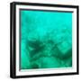 ¡Viva Mexico! Square Collection - Sculptures at bottom of sea in Cancun III-Philippe Hugonnard-Framed Photographic Print