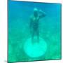 ¡Viva Mexico! Square Collection - Sculptures at bottom of sea in Cancun-Philippe Hugonnard-Mounted Photographic Print