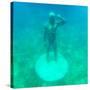 ¡Viva Mexico! Square Collection - Sculptures at bottom of sea in Cancun-Philippe Hugonnard-Stretched Canvas