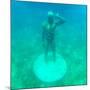 ¡Viva Mexico! Square Collection - Sculptures at bottom of sea in Cancun-Philippe Hugonnard-Mounted Photographic Print