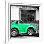 ¡Viva Mexico! Square Collection - Small Coral Green VW Beetle Car-Philippe Hugonnard-Framed Photographic Print