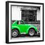 ¡Viva Mexico! Square Collection - Small Green VW Beetle Car-Philippe Hugonnard-Framed Photographic Print