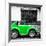 ¡Viva Mexico! Square Collection - Small Green VW Beetle Car-Philippe Hugonnard-Framed Photographic Print