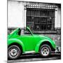¡Viva Mexico! Square Collection - Small Green VW Beetle Car-Philippe Hugonnard-Mounted Photographic Print