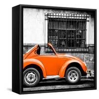 ¡Viva Mexico! Square Collection - Small Orange VW Beetle Car-Philippe Hugonnard-Framed Stretched Canvas