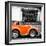 ¡Viva Mexico! Square Collection - Small Orange VW Beetle Car-Philippe Hugonnard-Framed Photographic Print