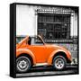 ¡Viva Mexico! Square Collection - Small Orange VW Beetle Car-Philippe Hugonnard-Framed Stretched Canvas