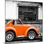 ¡Viva Mexico! Square Collection - Small Orange VW Beetle Car-Philippe Hugonnard-Mounted Photographic Print