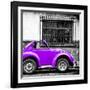 ¡Viva Mexico! Square Collection - Small Purple VW Beetle Car-Philippe Hugonnard-Framed Photographic Print