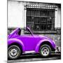 ¡Viva Mexico! Square Collection - Small Purple VW Beetle Car-Philippe Hugonnard-Mounted Photographic Print