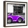 ¡Viva Mexico! Square Collection - Small Purple VW Beetle Car-Philippe Hugonnard-Framed Photographic Print