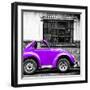 ¡Viva Mexico! Square Collection - Small Purple VW Beetle Car-Philippe Hugonnard-Framed Photographic Print