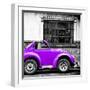 ¡Viva Mexico! Square Collection - Small Purple VW Beetle Car-Philippe Hugonnard-Framed Photographic Print