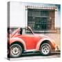 ¡Viva Mexico! Square Collection - Small Red VW Beetle Car III-Philippe Hugonnard-Stretched Canvas