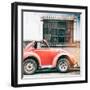 ¡Viva Mexico! Square Collection - Small Red VW Beetle Car III-Philippe Hugonnard-Framed Photographic Print