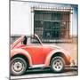 ¡Viva Mexico! Square Collection - Small Red VW Beetle Car III-Philippe Hugonnard-Mounted Photographic Print