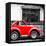 ¡Viva Mexico! Square Collection - Small Red VW Beetle Car-Philippe Hugonnard-Framed Stretched Canvas