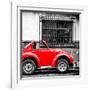 ¡Viva Mexico! Square Collection - Small Red VW Beetle Car-Philippe Hugonnard-Framed Photographic Print