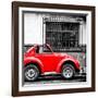 ¡Viva Mexico! Square Collection - Small Red VW Beetle Car-Philippe Hugonnard-Framed Photographic Print