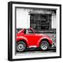 ¡Viva Mexico! Square Collection - Small Red VW Beetle Car-Philippe Hugonnard-Framed Photographic Print