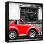 ¡Viva Mexico! Square Collection - Small Red VW Beetle Car-Philippe Hugonnard-Framed Stretched Canvas