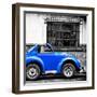 ¡Viva Mexico! Square Collection - Small Royal Blue VW Beetle Car-Philippe Hugonnard-Framed Photographic Print