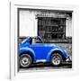 ¡Viva Mexico! Square Collection - Small Royal Blue VW Beetle Car-Philippe Hugonnard-Framed Photographic Print