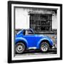 ¡Viva Mexico! Square Collection - Small Royal Blue VW Beetle Car-Philippe Hugonnard-Framed Photographic Print