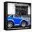 ¡Viva Mexico! Square Collection - Small Royal Blue VW Beetle Car-Philippe Hugonnard-Framed Stretched Canvas