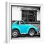 ¡Viva Mexico! Square Collection - Small Turquoise VW Beetle Car-Philippe Hugonnard-Framed Photographic Print