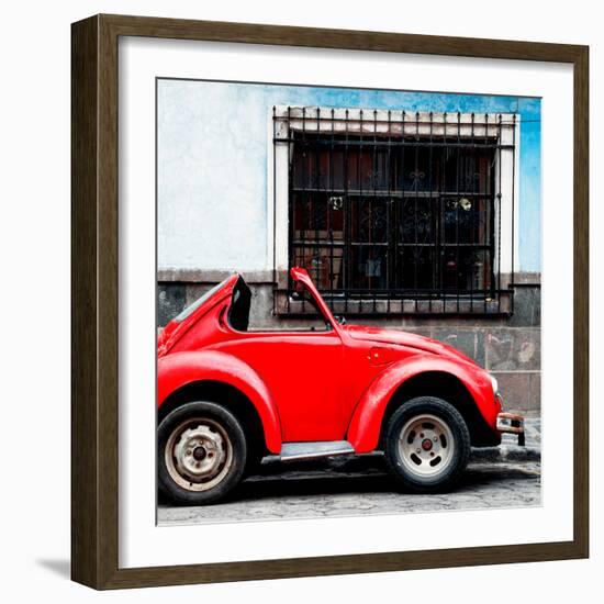 ¡Viva Mexico! Square Collection - Small VW Beetle Car-Philippe Hugonnard-Framed Photographic Print