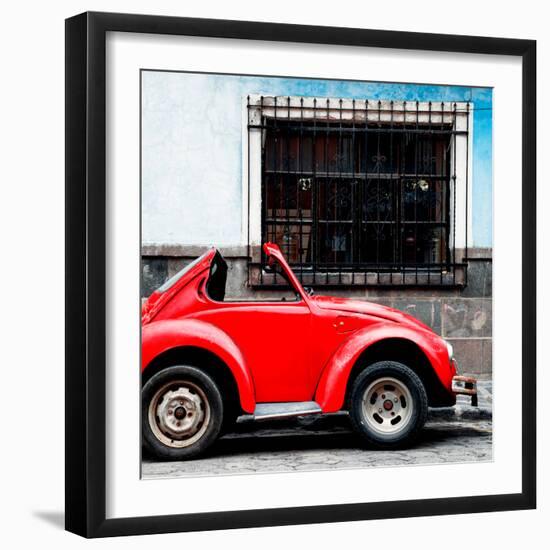 ¡Viva Mexico! Square Collection - Small VW Beetle Car-Philippe Hugonnard-Framed Photographic Print