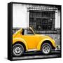 ¡Viva Mexico! Square Collection - Small Yellow VW Beetle Car-Philippe Hugonnard-Framed Stretched Canvas