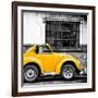 ¡Viva Mexico! Square Collection - Small Yellow VW Beetle Car-Philippe Hugonnard-Framed Photographic Print