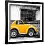 ¡Viva Mexico! Square Collection - Small Yellow VW Beetle Car-Philippe Hugonnard-Framed Photographic Print