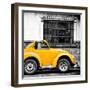 ¡Viva Mexico! Square Collection - Small Yellow VW Beetle Car-Philippe Hugonnard-Framed Photographic Print