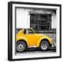 ¡Viva Mexico! Square Collection - Small Yellow VW Beetle Car-Philippe Hugonnard-Framed Photographic Print