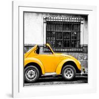 ¡Viva Mexico! Square Collection - Small Yellow VW Beetle Car-Philippe Hugonnard-Framed Photographic Print